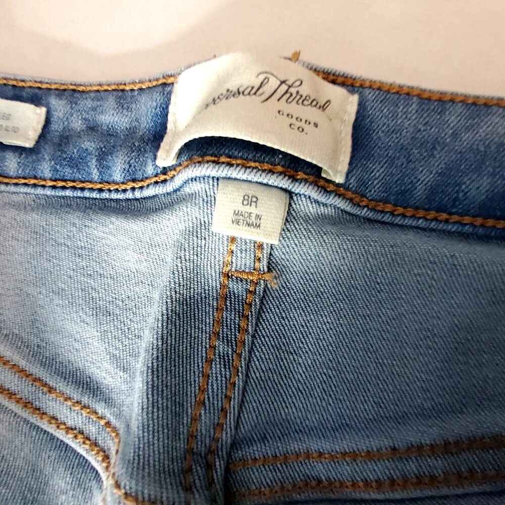 Universal Thread Everyday Wide Leg High Rise Slim Hip & Thigh Denim Jeans Siz 8R - Picture 8 of 14